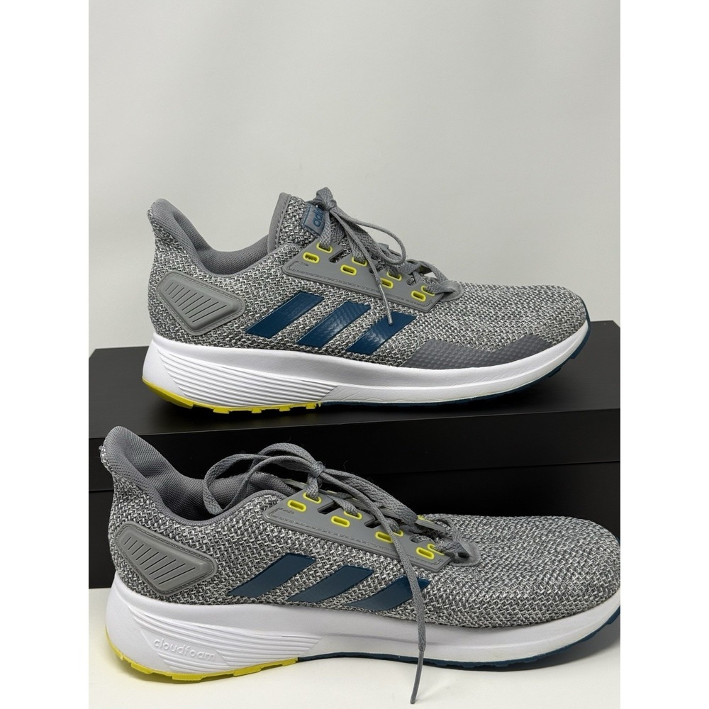 Adidas Duramo 9 Gray Blue Running Shoes BB6920 Men's Sz 7.5